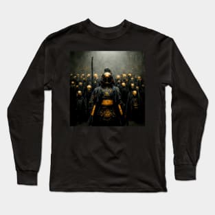 Dark Samurai - Black and Gold Long Sleeve T-Shirt